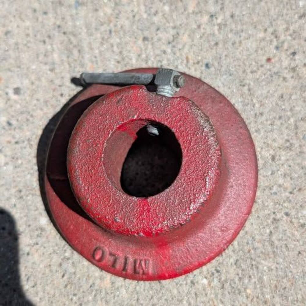Vintage Milo Cast Iron Barbell Collar